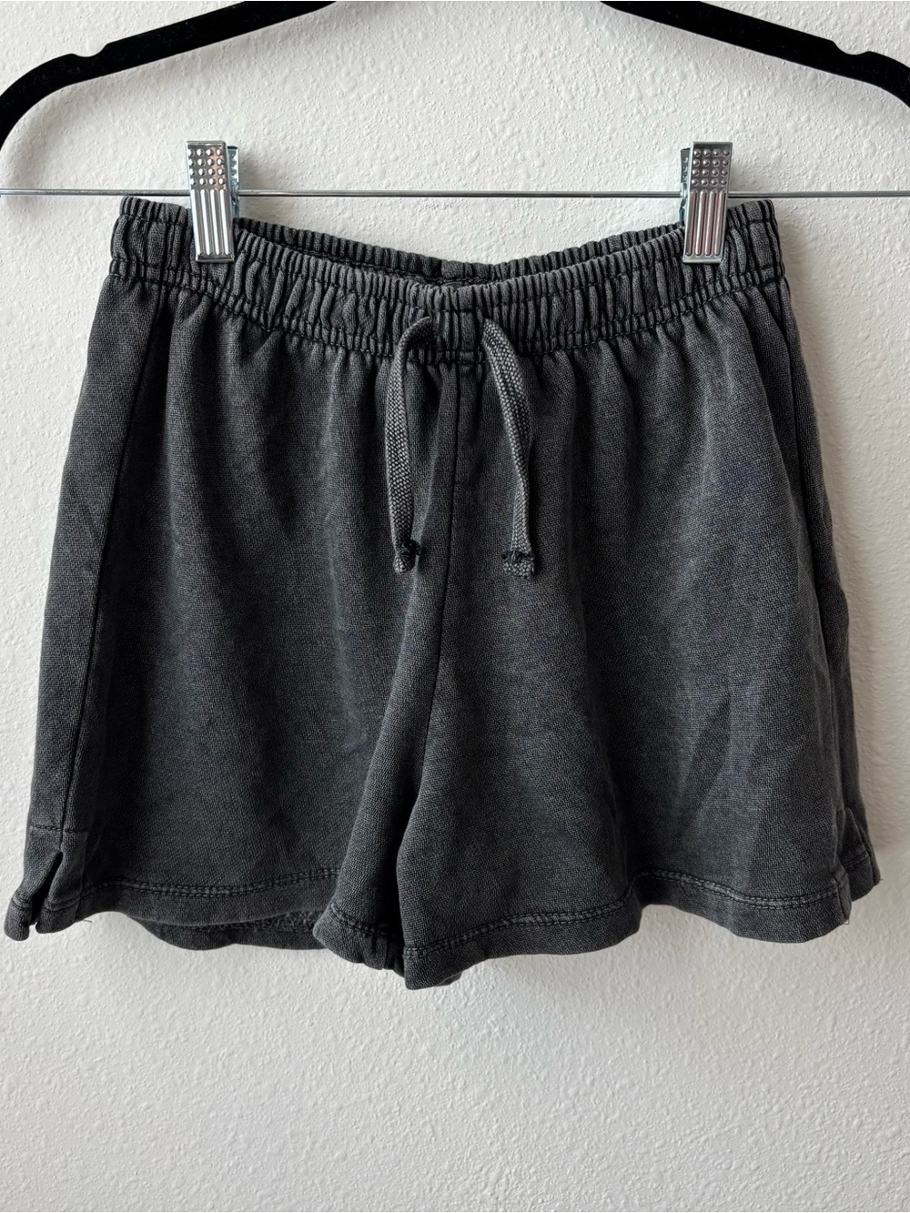Zara Charcoal Drawstring Athletic Shorts